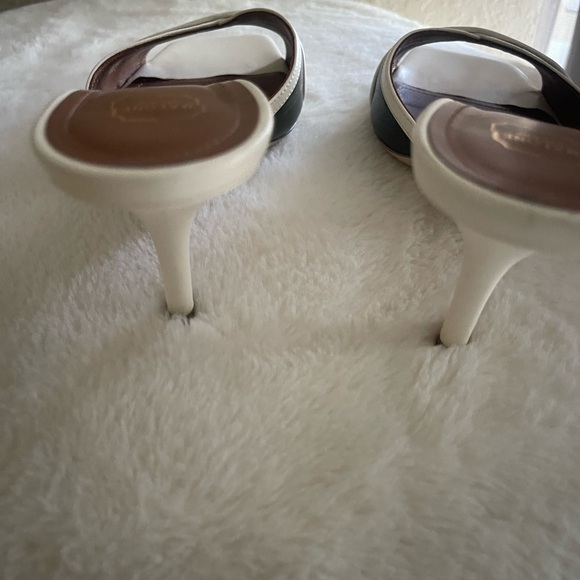 Malo Black and White Heeled Sandals - Picture 4 of 5